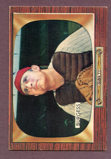 1955 Bowman Baseball #209 Smoky Burgess Phillies VG 448695