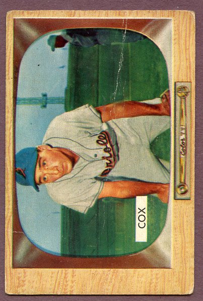1955 Bowman Baseball #056 Billy Cox A's GD-VG 448732