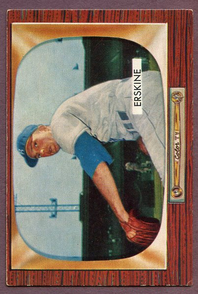 1955 Bowman Baseball #170 Carl Erskine Dodgers EX-MT 448745