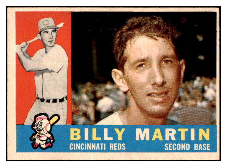 1960 Topps Baseball #173 Billy Martin Reds EX-MT 448850