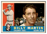 1960 Topps Baseball #173 Billy Martin Reds EX+/EX-MT 448851