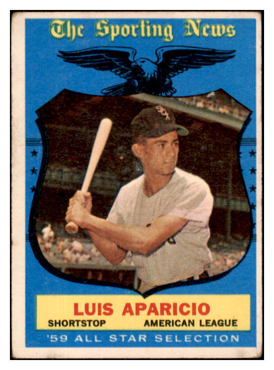 1959 Topps Baseball #560 Luis Aparicio A.S. White Sox GD-VG ink back 448855