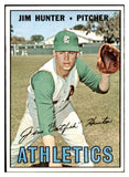 1967 Topps Baseball #369 Catfish Hunter A's EX+/EX-MT 448932
