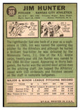 1967 Topps Baseball #369 Catfish Hunter A's EX+/EX-MT 448932