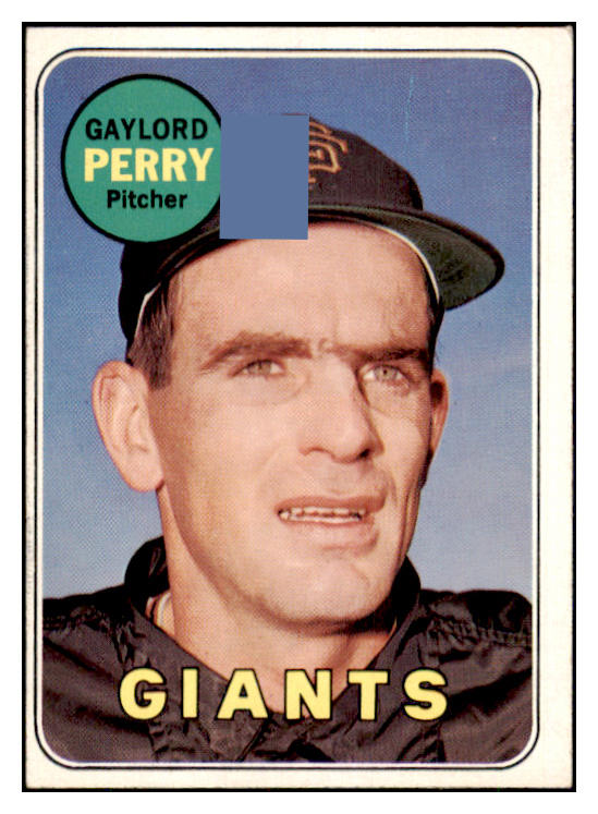 1969 Topps Baseball #485 Gaylord Perry Giants EX 448942