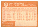 1964 Topps Baseball #120 Don Drysdale Dodgers VG 448953