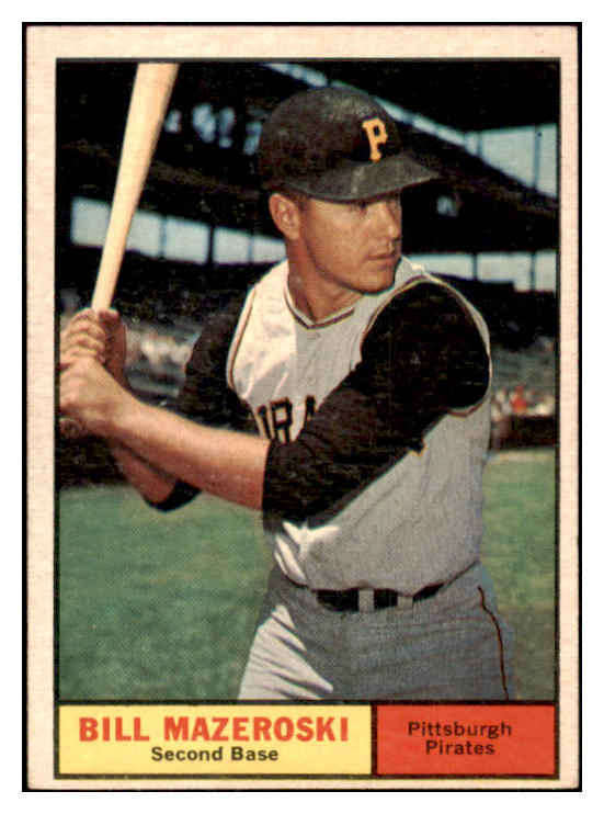 1961 Topps Baseball #430 Bill Mazeroski Pirates EX+/EX-MT 448969
