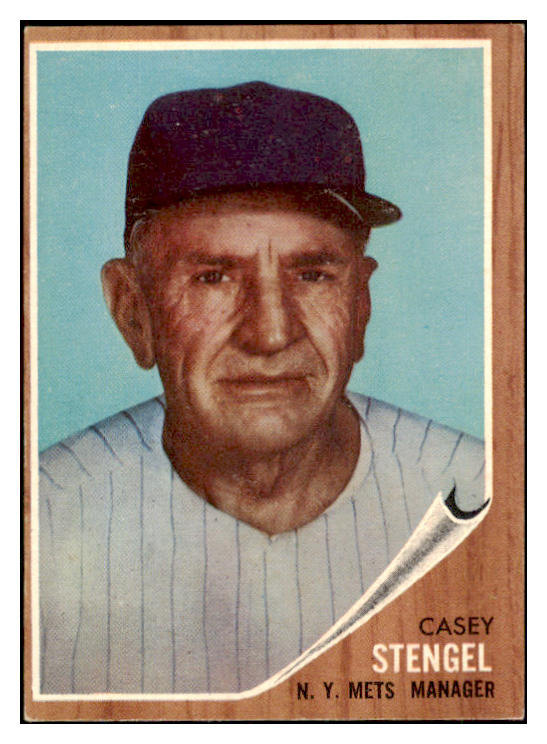 1962 Topps Baseball #029 Casey Stengel Mets EX 448984