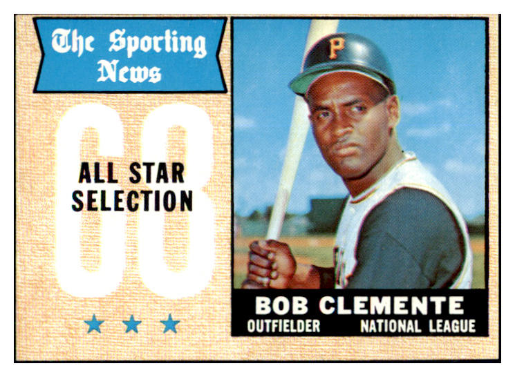 1968 Topps Baseball #374 Roberto Clemente A.S. Pirates EX 449025