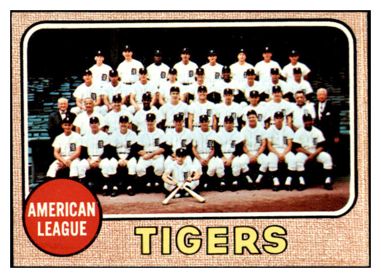 1968 Topps Baseball #528 Detroit Tigers Team EX-MT/NR-MT 449029