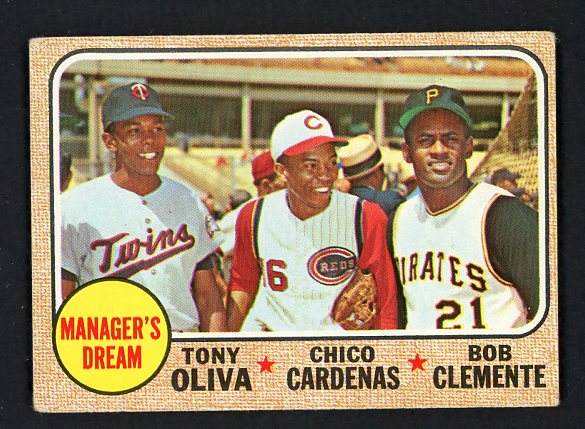 1968 Topps Baseball #480 Roberto Clemente Tony Oliva VG-EX 449033