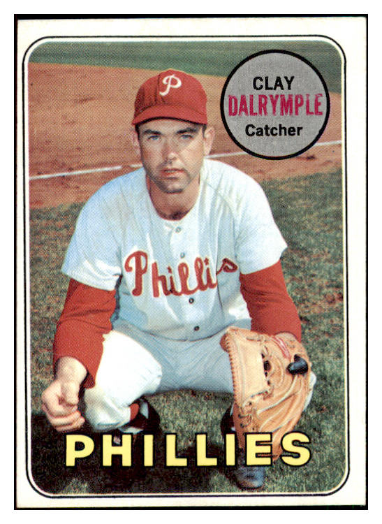 1969 Topps Baseball #151 Clay Dalrymple Phillies EX-MT Variation 449045