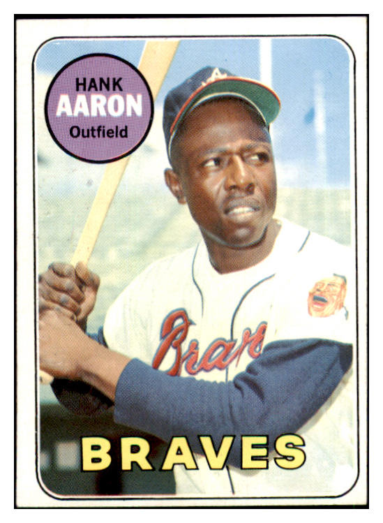 1969 Topps Baseball #100 Hank Aaron Braves EX-MT 449079