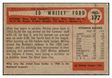 1954 Bowman Baseball #177 Whitey Ford Yankees VG-EX 449096