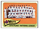 1965 Topps Baseball #551 New York Mets Team NR-MT 449162