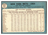 1965 Topps Baseball #551 New York Mets Team NR-MT 449162