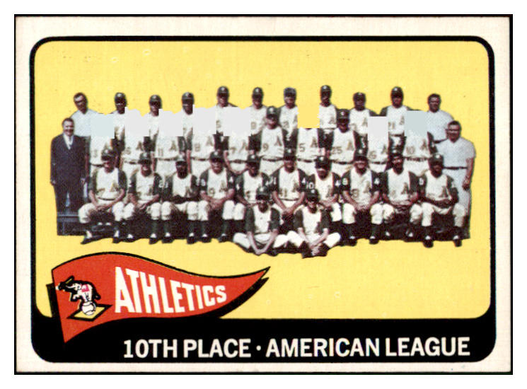 1965 Topps Baseball #151 Kansas City A's Team NR-MT 449163