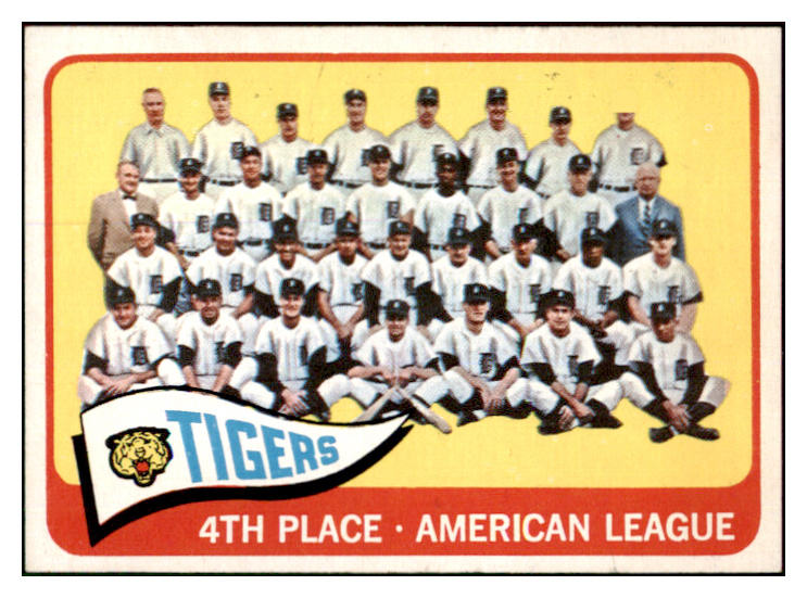 1965 Topps Baseball #173 Detroit Tigers Team NR-MT 449167