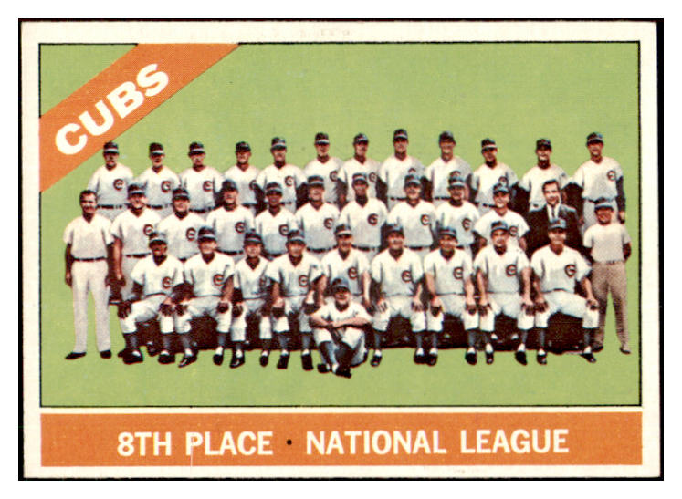 1966 Topps Baseball #204 Chicago Cubs Team NR-MT 449172