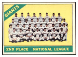 1966 Topps Baseball #019 San Francisco Giants Team EX-MT 449194