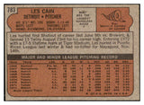 1972 Topps Baseball #783 Les Cain Tigers EX-MT 449256