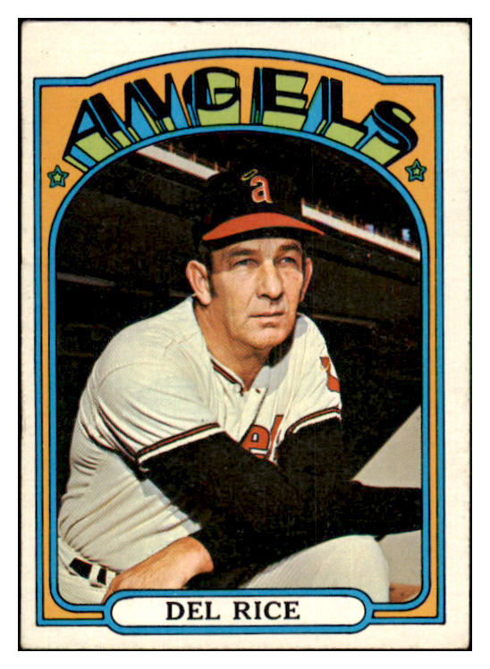 1972 Topps Baseball #718 Del Rice Angels VG-EX 449260