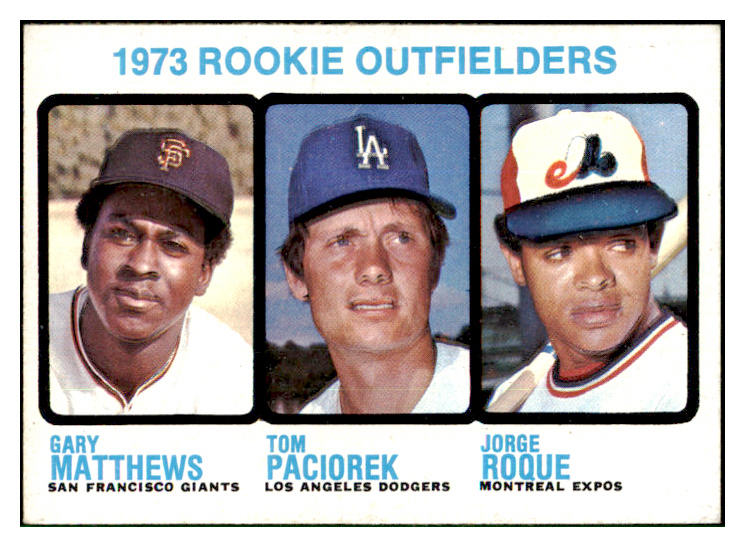 1973 Topps Baseball #606 Gary Matthews Giants EX+/EX-MT 449286