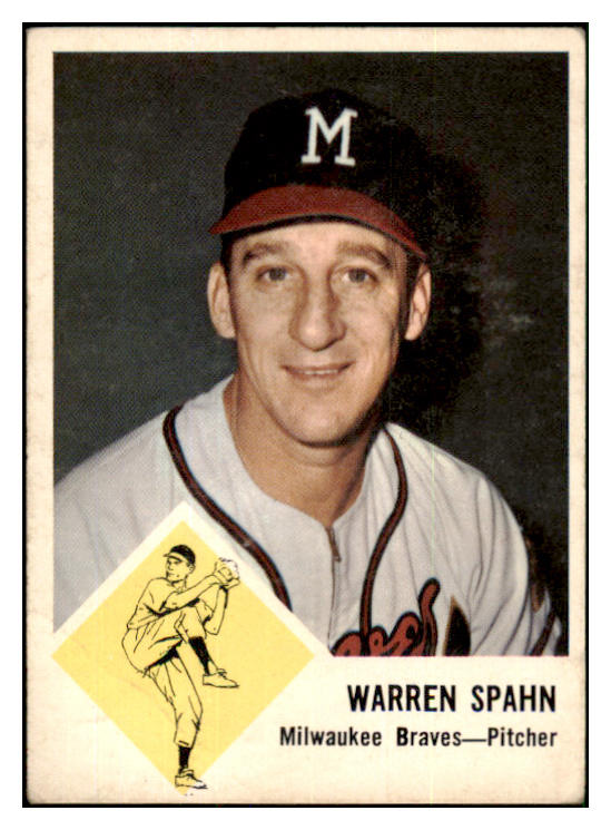 1963 Fleer Baseball #045 Warren Spahn Braves VG 449289