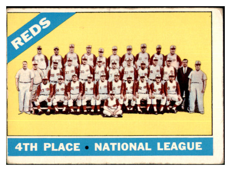 1966 Topps Baseball #059 Cincinnati Reds Team VG 449292