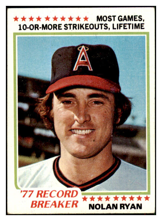 1978 Topps Baseball #006 Nolan Ryan RB Angels EX 449299