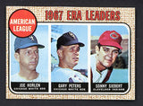 1968 Topps Baseball #008 A.L. ERA Leaders Gary Peters EX-MT 449319