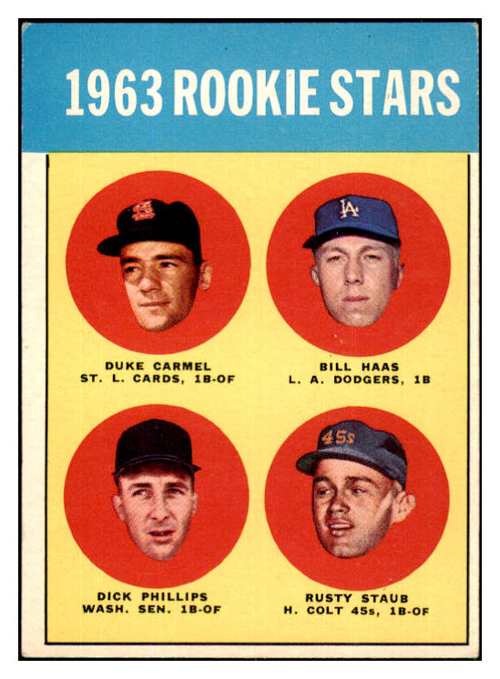 1963 Topps Baseball #544 Rusty Staub Colt .45s EX-MT 449333