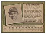 1971 Topps Baseball #014 Dave Concepcion Reds EX-MT 449344