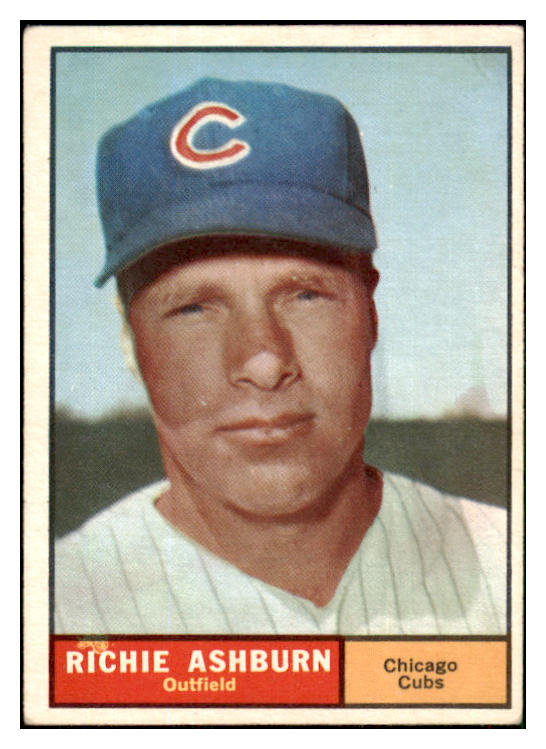 1961 Topps Baseball #088 Richie Ashburn Cubs VG-EX 449367