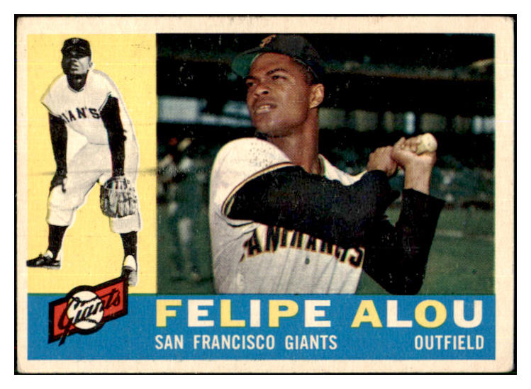 1960 Topps Baseball #287 Felipe Alou Giants VG-EX 449403