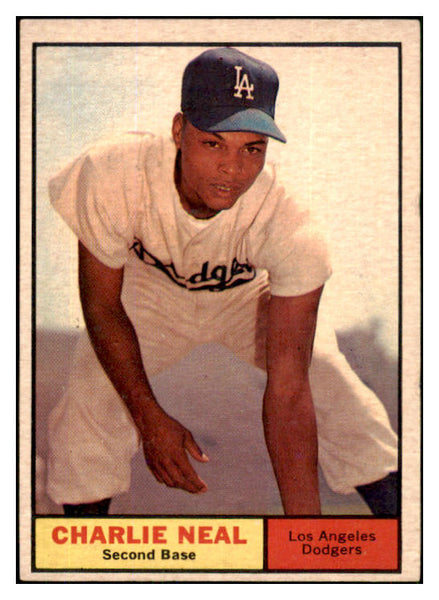 1961 Topps Baseball #423 Charlie Neal Dodgers VG-EX 449404