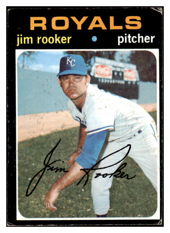 1971 Topps Baseball #730 Jim Rooker Royals GD-VG 449444