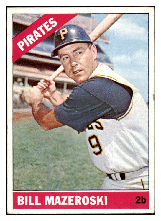 1966 Topps Baseball #210 Bill Mazeroski Pirates EX 449451