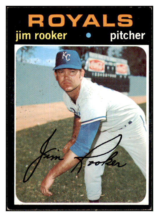 1971 Topps Baseball #730 Jim Rooker Royals EX 449462