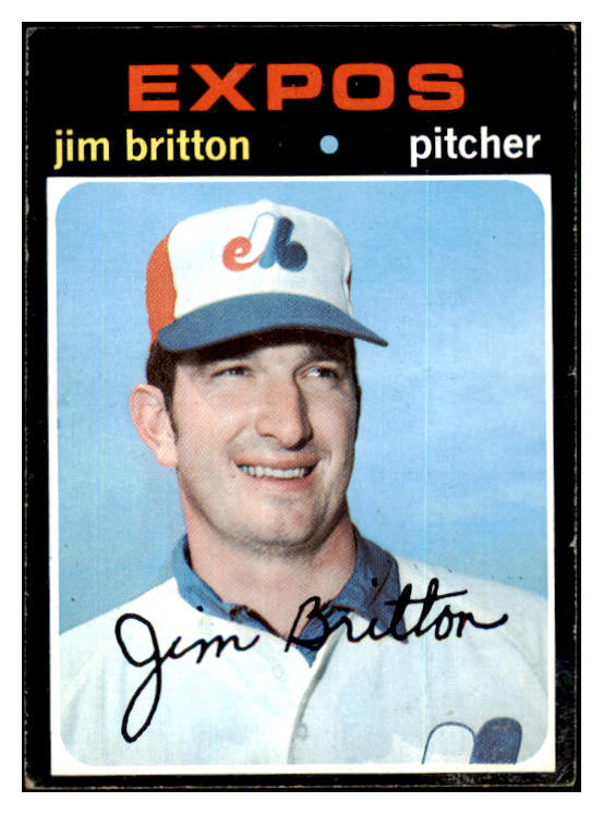 1971 Topps Baseball #699 Jim Britton Expos EX 449463