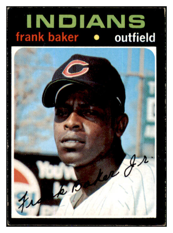 1971 Topps Baseball #689 Frank Baker Indians EX 449464