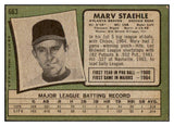 1971 Topps Baseball #663 Marv Staehle Braves EX 449466