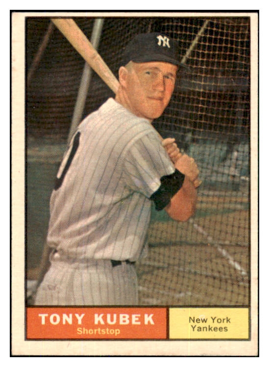 1961 Topps Baseball #265 Tony Kubek Yankees EX 449470