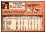 1969 Topps Baseball #465 Tommy John White Sox EX 449480