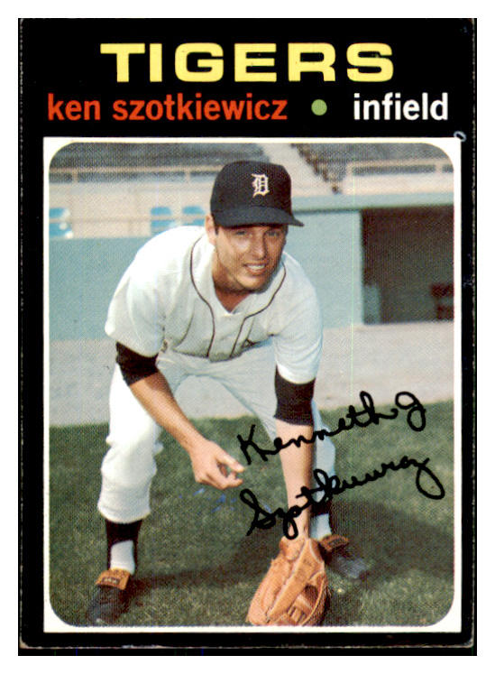 1971 Topps Baseball #749 Ken Szotkiewicz Tigers EX 449494