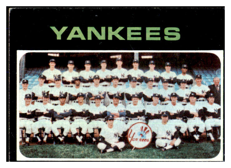 1971 Topps Baseball #543 New York Yankees Team EX 449495