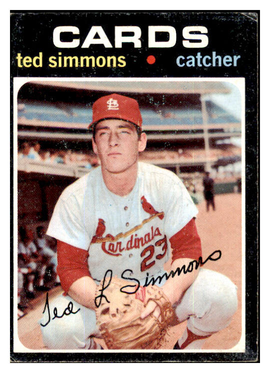 1971 Topps Baseball #117 Ted Simmons Cardinals VG-EX 449513