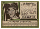 1971 Topps Baseball #117 Ted Simmons Cardinals VG-EX 449513