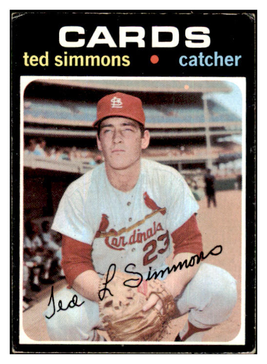 1971 Topps Baseball #117 Ted Simmons Cardinals VG-EX 449515