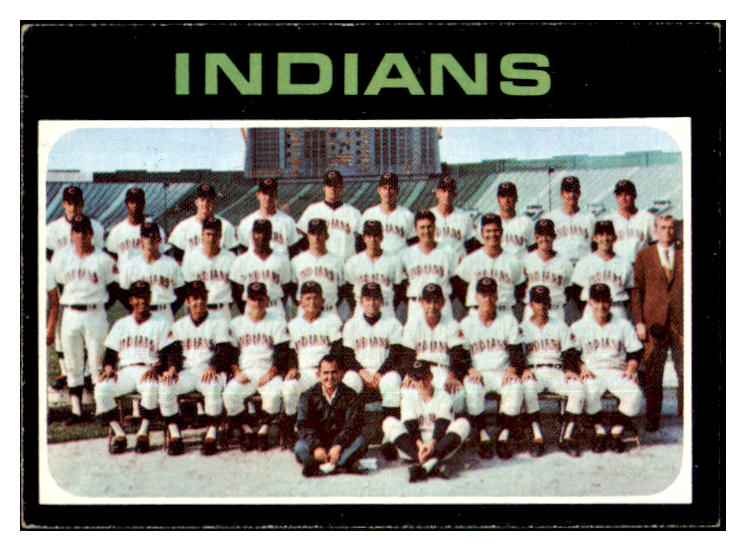 1971 Topps Baseball #584 Cleveland Indians Team VG-EX 449524